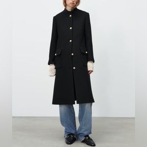 Zara Black Limited Edition Premium Wool Coat
